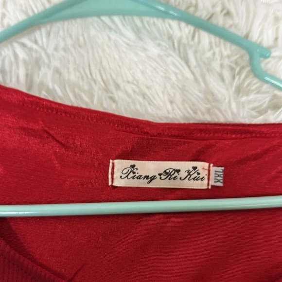 Xiang Ri Kui Red Layered Tunic - Picture 9 of 11